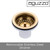 Durable brushed gold stainless steel kitchen sink waste strainer with removable basket for Australian homes.