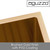 Brushed Gold Stainless Steel Single Bowl Kitchen Sink with PVD Coating and Round Corners for Modern Homes in Australia