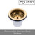 Brushed Gold Durable Kitchen Sink Waste Strainer for Modern Australian Kitchens