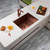 Aguzzo 600mm Rose Gold Stainless Steel Single Bowl Undermount Kitchen Sink - Modern Kitchen Design Australia