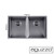 Modern 770mm Gunmetal Grey Double Bowl Stainless Steel Kitchen Sink for Australian Homes