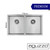 Aguzzo TWM6 Double Bowl Stainless Steel Kitchen Sink 770mm - Modern Handmade Sink for Australian Homes