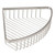 Aguzzo Stainless Steel Wall Mounted Corner Shower Basket - Durable Bathroom Storage Australia