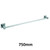 Modern Polished Stainless Steel 750mm Single Towel Rail with Square Wall Brackets for Australian Bathroom Renovations