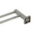 Aguzzo Double Square Bar Towel Rail, Polished Stainless Steel Bathroom Accessory, Renovator Store Australia