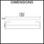Montagna Double Rail Towel Rack Dimensions Diagram for Bathroom Renovations Australia