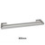 Modern Aguzzo Montangna Brushed Stainless Steel Double Towel Rail 900mm for Contemporary Australian Bathrooms