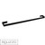 Aguzzo Montangna Matte Black Single Towel Rail 900mm - Modern Bathroom Accessories Australia
