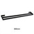Aguzzo Montangna Matte Black Double Towel Rail 900mm Stainless Steel Bathroom Accessory Australia