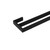 Aguzzo Montangna Matte Black Stainless Steel Double Towel Rail 750mm for Modern Australian Bathrooms