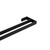 Aguzzo Montangna Matte Black Double Towel Rail 750mm, modern bathroom accessory from Renovator Store Australia.