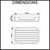 Aguzzo Stainless Steel Soap Basket Dimensions Diagram for Bathroom Renovations Australia