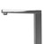 Close-up of Aguzzo Quadro polished chrome floor standing bath spout featuring bold square edges for modern Australian bathrooms.