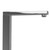 Close-up of an Aguzzo Quadro polished chrome floor-mounted bath spout head, available for fast delivery across Australia.