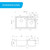Dimensions for Higold 800mm Black Granite Composite Double Bowl Kitchen Sink, Modern Under-mount Sink Australia
