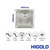 Higold Vante 450mm Square Single Bowl Stainless Steel Kitchen Sink, Topmount or Undermount Installation, Brushed Finish, R10 Rounded Corners, Modern Kitchen Fixture Australia.