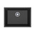 Higold 630mm Black Granite Composite Single Bowl Kitchen Sink, Modern Matte Black Sink Australia