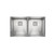 Higold Vante 800mm brushed stainless steel double bowl kitchen sink featuring R10 rounded corners and square waste drains for a modern Australian home renovation.
