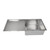 Higold Vante 1000mm Single Bowl Stainless Steel Kitchen Sink with Integrated Reversible Drainer Board for Modern Australian Homes.