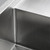 Brushed stainless steel industrial drainer board kitchen sink for modern Australian homes.