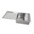 Higold Reversible Drainer Kitchen Sink with Brushed Stainless Steel Finish, Modern Single Bowl Inset Sink Australia