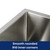Modern brushed stainless steel single bowl kitchen sink featuring radius R10 round inner corners for easy cleaning, ideal for contemporary Australian home renovations and kitchen upgrades.