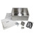 Brushed Stainless Steel 550mm Topmount Single Bowl Kitchen Sink with Strainer and Mounting Hardware for Australian Homes
