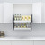 Modern kitchen hanging cabinet with a 2-tier stainless steel pull-down lifting storage rack system for accessible overhead cupboard organization in Australian homes.