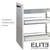 Elite Provedore 200mm Narrow Under Bench Pull Out Cabinet 2-Tier Shelf Left Side Mount Australian Kitchen Storage Solution