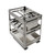 Elite Chef 300mm Under Bench Pull Out Kitchen Cabinet Organiser with Two Tier Stainless Steel Baskets for Australian Homes