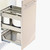 Elite Chef Kitchen Pull Out Cupboard Organiser, Stainless Steel Storage Baskets for Australia Homes