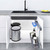 Elite Nero Stainless Steel Under Sink Pull Out Detergent Organiser for Kitchen Cabinets Australia