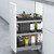 Elite 350mm Pull-Out Kitchen Cabinet Organiser and Stainless Steel Storage Shelves for Kitchen Cupboards Renovator Store Australia