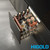 Higold Shearer Crystal Pull Out Kitchen Cupboard Organiser with aluminium trays and clear glass walls for 400mm external cabinet width in anthracite grey, Renovator Store Australia.