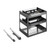 Higold Shearer Pull Out Kitchen Cupboard Organiser with Tall Bottle Holder and Knife Block for 400mm Cabinet, Australia