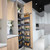 Elite Nero Open-Out Tandem Pantry with 12 dark grey aluminium baskets for 450mm kitchen cupboards in Australia.