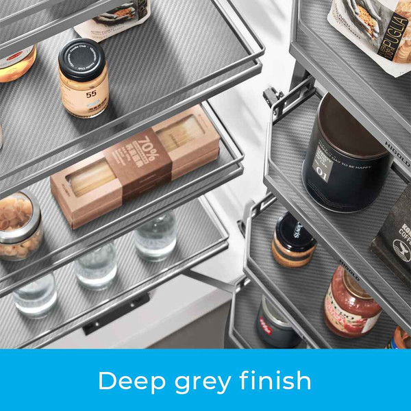 Higold Diamond PRO Kitchen Pantry Storage Baskets in Deep Grey Finish - Renovator Store Australia
