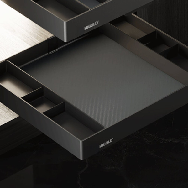 Higold Pull Out Kitchen Drawer with Compartments for 600mm Cabinet - Renovator Store Australia