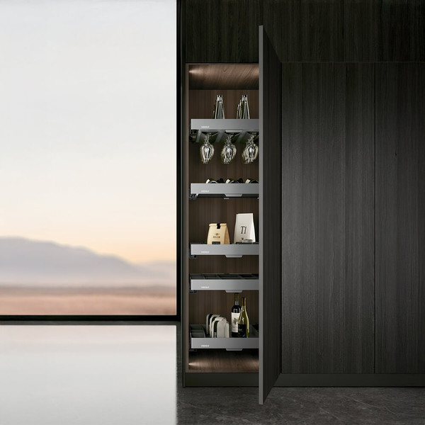 Modern Kitchen Pantry Storage with Pull Out Drawer Shelves and Organisers - Renovator Store Australia