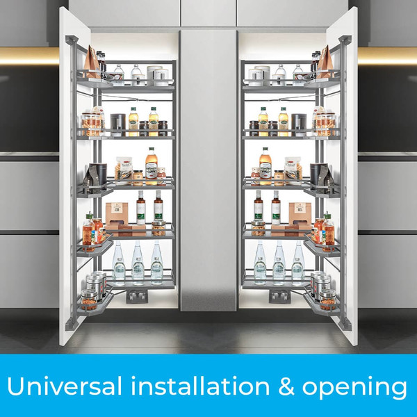 Higold Diamond PRO Open Out Tandem Pantry with Universal Installation for Modern Australian Kitchen Storage