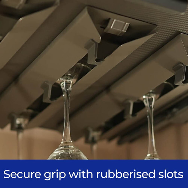 Modern Kitchen Pantry Shelves with Integrated Wine Drawer and Stemware Glass Storage - Renovator Store Australia