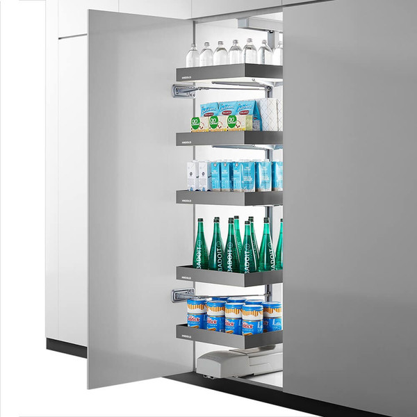 Higold Shearer Space Pull Out Tower Pantry Unit with Large Trays for 600mm Kitchen Cabinet - Renovator Store Australia