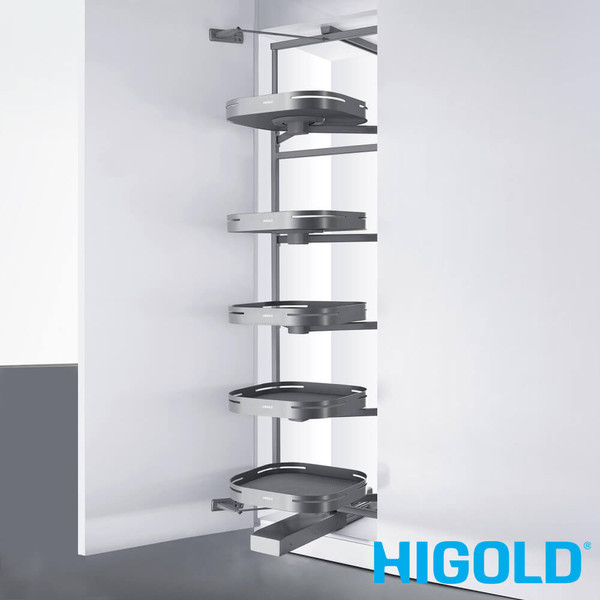 Higold Shearer Tourbillon All-Round Rotation Tall Pantry Frame with 1675-1975mm Adjustable Height for Kitchen Storage - Renovator Store Australia