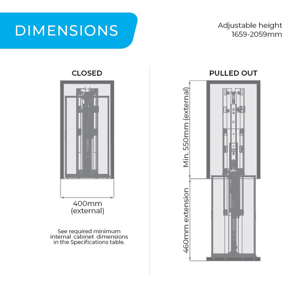 Higold Diamond Soft Close Pull Out Pantry 400mm Cabinet 1659mm Frame Dimensions Diagram Kitchen Storage Australia - Renovator Store