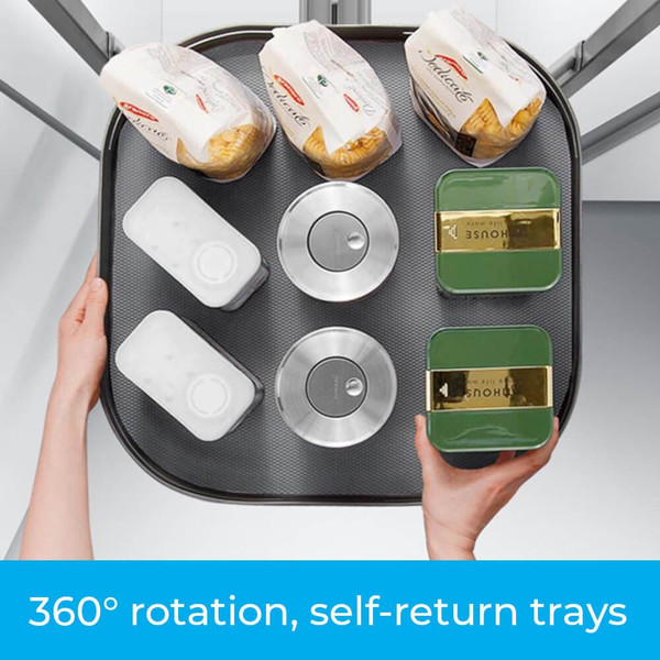 Higold Shearer Tourbillon Rotatable 360-Degree Self-Return Pantry Trays for Kitchen Storage Australia
