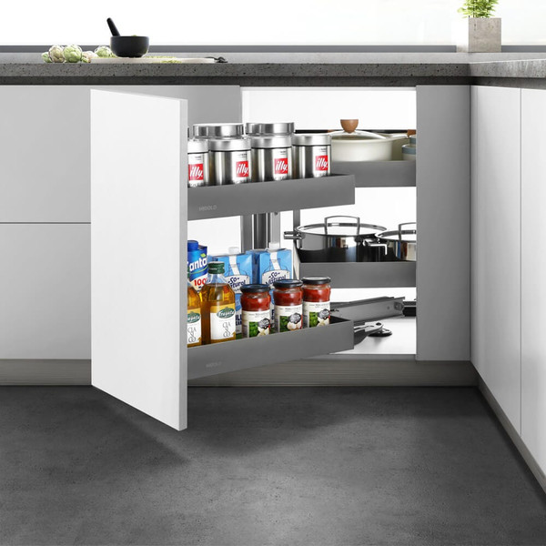 HIGOLD Shearer Magic Corner Left Opening Kitchen Blind Corner Storage Pull Out Baskets Australia