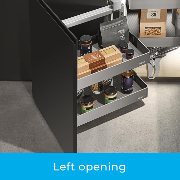 Higold Shearer PRO Left Opening Swing Out Kitchen Corner Storage Baskets for 900mm Blind Cabinets Australia