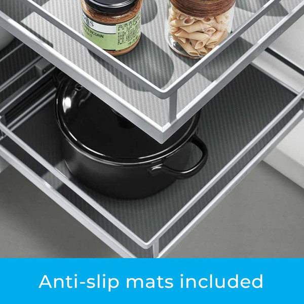 High-quality anti-slip mats for HIGOLD Show Hand Magic Corner II pull-out kitchen storage baskets in Australia.