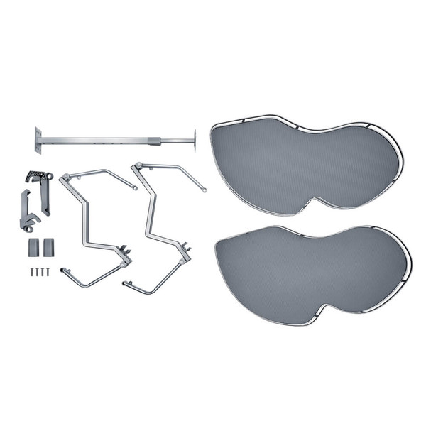 Higold Diamond Style Swing Corner Storage unit showing easy 3-step installation guide for kitchen blind corner cabinets in Australia.
