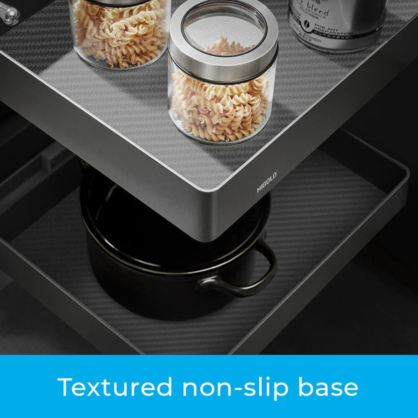 HIGOLD Shearer PRO kitchen corner storage basket featuring a textured anti-slip base, available at Renovator Store Australia.